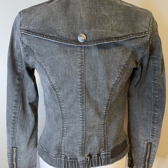 Burberry Black Stone Washed Moto Jacket - Picture 7 of 9